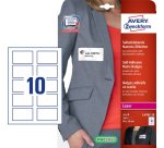 Avery L4785-20 etichetta autoadesiva Rettangolo con angoli arrotondati Rimovibile Bianco 200 pz