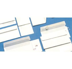 Busta Super Strip - con finestra - 11 x 23 cm - 90 gr - bianco - Blasetti - conf. 500 pezzi