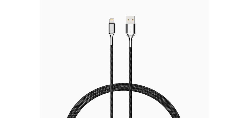 Cygnett Lightning - USB-A 3 m Stainless steel, White