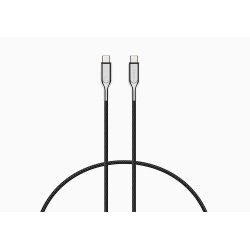 Cygnett USB-C - USB-C USB cable USB 2.0 1 m USB C Black, Stainless steel