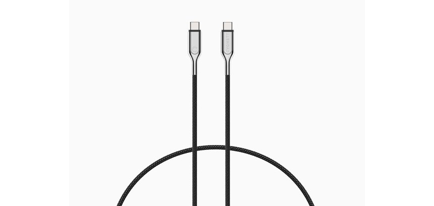 Cygnett USB-C - USB-C USB cable USB 2.0 1 m USB C 0.48 Gbit/s Black, Stainless steel
