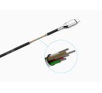 Cygnett USB-C - USB-C USB cable USB 2.0 1 m USB C 0.48 Gbit/s Black, Stainless steel