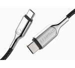 Cygnett USB-C - USB-C USB cable USB 2.0 1 m USB C 0.48 Gbit/s Black, Stainless steel