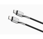 Cygnett USB-C - USB-C USB cable USB 2.0 1 m USB C 0.48 Gbit/s Black, Stainless steel