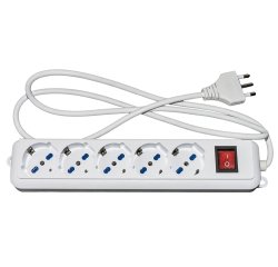 emmegi LKMP05L power extension 1.5 m 5 AC outlet(s) Indoor White