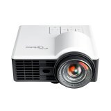 Optoma ML1050ST+ vidéo-projecteur Projecteur à focale courte 1000 ANSI lumens DLP WXGA (1280x800) Compatibilité 3D Noir, Blanc