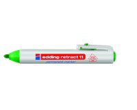 Marqueur edding permanent rétractable pointe ogive 1,5/3mm rechargeable coloris vert