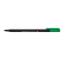 Feutre staedtler triplus fineliner 334 r pointe extra  fine 0,3mm ergonomique        coloris vert