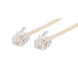 Câble rj11 modem m/m 5m - beige RJ115