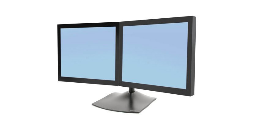 Ergotron DS Series DS100 Dual Monitor Desk Stand, Horizontal 61 cm (24") Black
