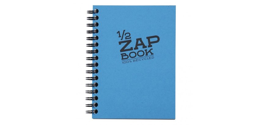 1/2 Zap Book carnet spiralé 80F A6 80g - Aléatoire