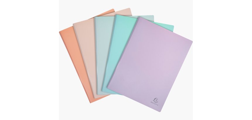 Protège-documents en polypropylène semi-rigide Aquarel PP 120 vues - A4 - Couleurs assorties