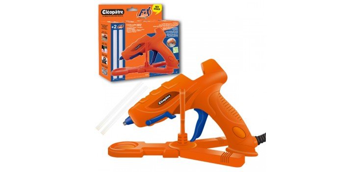 Pistolet à colle cléopâtre puissance 10w inclus 2 recharges