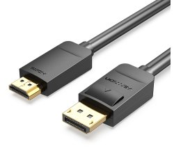 Vention Cable Conversor HADBG/ Displayport Macho - HDMI Macho/ 1.5m/ Negro
