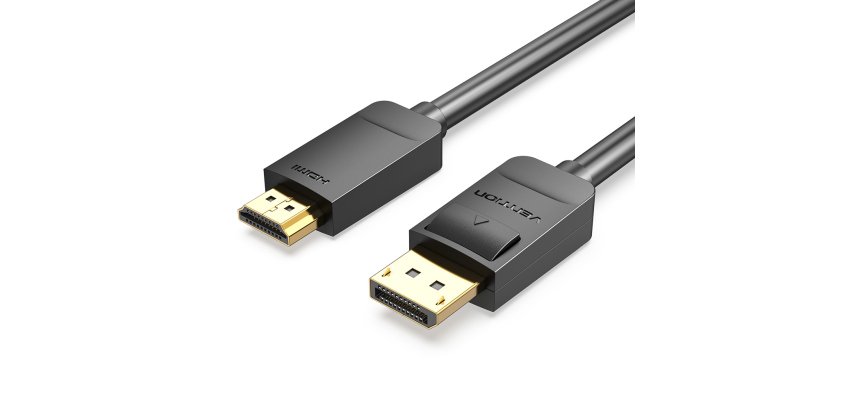 Vention Cable Conversor HADBG/ Displayport Macho - HDMI Macho/ 1.5m/ Negro