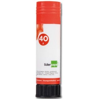 Colle blanche liderpapel adhésif haute qualité glissement maximum séchage instantané utilisation scolaire bâton 40g