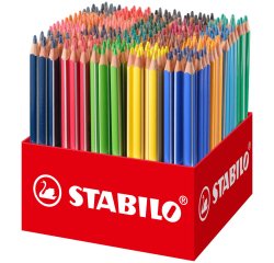 Feutre coloriage stabilo powermaxi schoolpack encre lavable pointe moyenne bloquee colorisassortis carton 240 unites