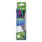 Feutre staedtler triplus fineliner 334 r pointe extra  fine 0,3mm ergonomique        coloris assortis etui 4 unites
