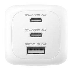 Belkin WCH016hqWH Universel Blanc Secteur Charge rapide Intérieure