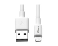 Tripp Lite M100-006-WH Cable de Sincronización y Carga USB A a Lightning, Certificado MFi - Blanco, M/M, USB 2.0, 1.83 m [6 pies]