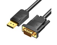 Vention Cable Conversor HBLBH/ Displayport Macho - VGA Macho/ 2m/ Negro