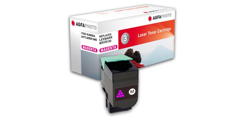 AgfaPhoto APTL800X3ME Cartouche de toner 1 pièce(s) Magenta