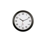 Horloge alba murale radio pilotee diam. 30cm coloris    noir fond blanc