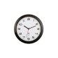Horloge alba murale radio pilotee diam. 30cm coloris    noir fond blanc