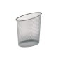 Corbeille à papier en métal Mesh argenté 18 litres - Dimensions : L35,5 x H39 x P24 cm