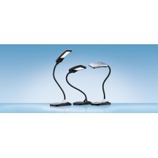 Lampe à LED TWIST bras flexible - base métal coloris Noir