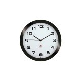 Horloge murale Horissimo silencieuse grand format à pile 1AA non fournie - D38 cm, P5,11 cm Noir