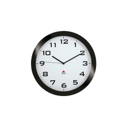 Horloge murale Horissimo silencieuse grand format à pile 1AA non fournie - D38 cm, P5,11 cm Noir