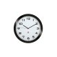 Horloge murale Horissimo silencieuse grand format à pile 1AA non fournie - D38 cm, P5,11 cm Noir