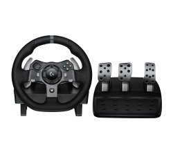 Logitech G 941-000123 mando y volante Negro USB Volante + Pedales Analógico/Digital PC, Xbox One, Xbox Series S, Xbox Series X