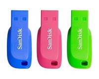 SanDisk Cruzer Blade 16GB lecteur USB flash 16 Go USB Type-A 2.0 Bleu, Vert, Rose