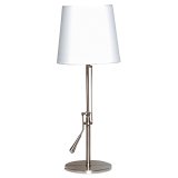 Lampe de bureau led Unilux inclinéa métal brossé prise europe