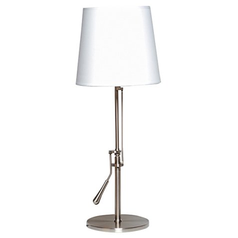 Lampe de bureau led Unilux inclinéa métal brossé prise europe