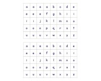 Gommette éducative maildor alphabet coloris rouge bleu vert jaune noir 6 planches 1600 unités