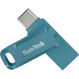 SanDisk Ultra Dual Drive Go USB 128GB USB flash drive USB Type-A / USB Type-C 3.2 Gen 1 (3.1 Gen 1) Blauw