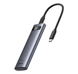 Baseus B00760600811-01 caja para disco duro externo Caja externa para unidad de estado sólido (SSD) Gris M.2