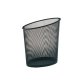 Corbeille à papier en métal Mesh Noir 18 litres - Dimensions : L35,5 x H39 x P24 cm