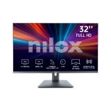 Nilox MONITOR 32" NXM32FHD11 IPS 5MS HDMI VGA pantalla para PC 81,3 cm (32") 1920 x 1080 Pixeles Full HD LED Negro