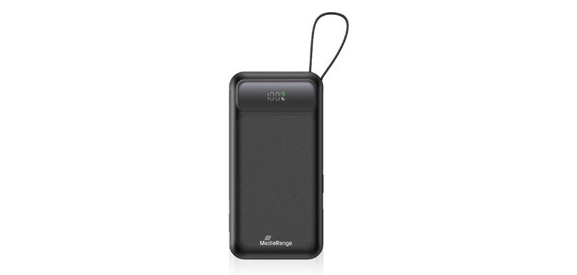 MediaRange MRMA753 Lithium Polymer Power Bank (LiPo) 10000 mAh Black