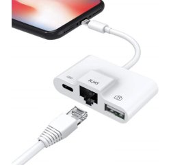 DLH DY-TU4034W câble Lightning Blanc