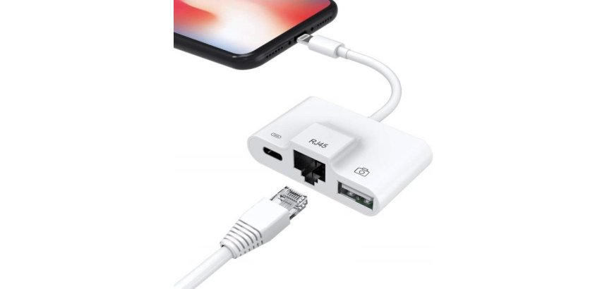 DLH DY-TU4034W câble Lightning Blanc