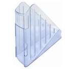 Portariviste Classic - 29,5 x 27 cm - dorso 7,5 cm - azzurro trasparente - Arda