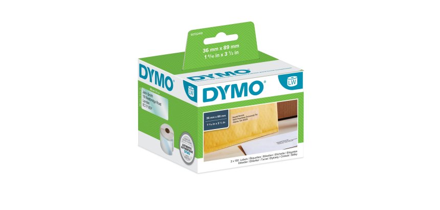 DYMO Grande étiquette d'adresse LabelWriter, 89 x 36 mm