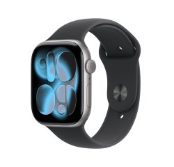 Apple Watch Series 11 OLED 46 mm Numérique 416 x 496 pixels Écran tactile 5G Gris Wifi GPS (satellite)