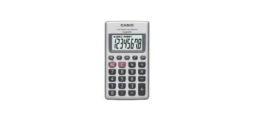 Casio HL-820VA calculator Pocket Basic Silver