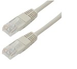 MCL Cat5E, U/UTP, 2m câble de réseau Gris U/UTP (UTP) Rond